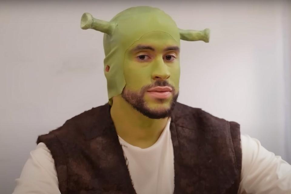 Bad Bunny teaming up with Please Don’t Destroy for an SNL sketch about a Shrek sequel