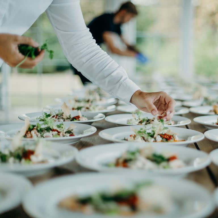 You switch your order at a plated dinner.