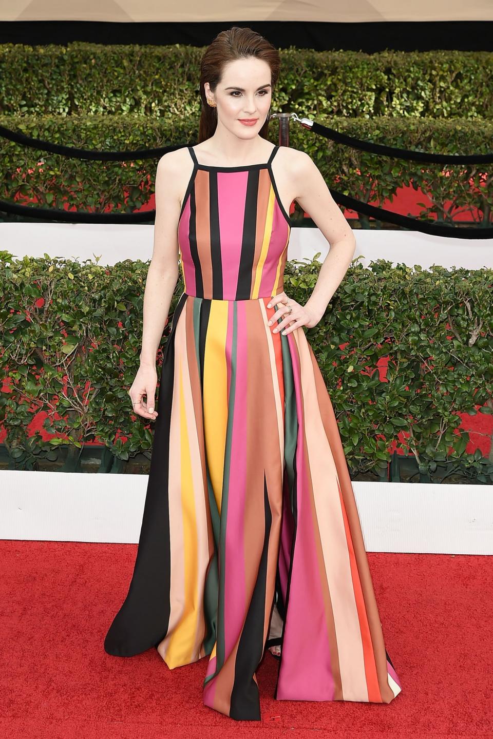 Michelle Dockery in Elie Saab