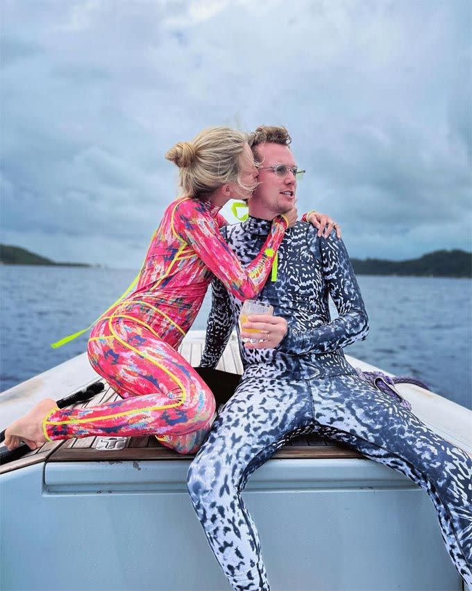 Barron Hilton y su mujer Tessa von Walderdorff 