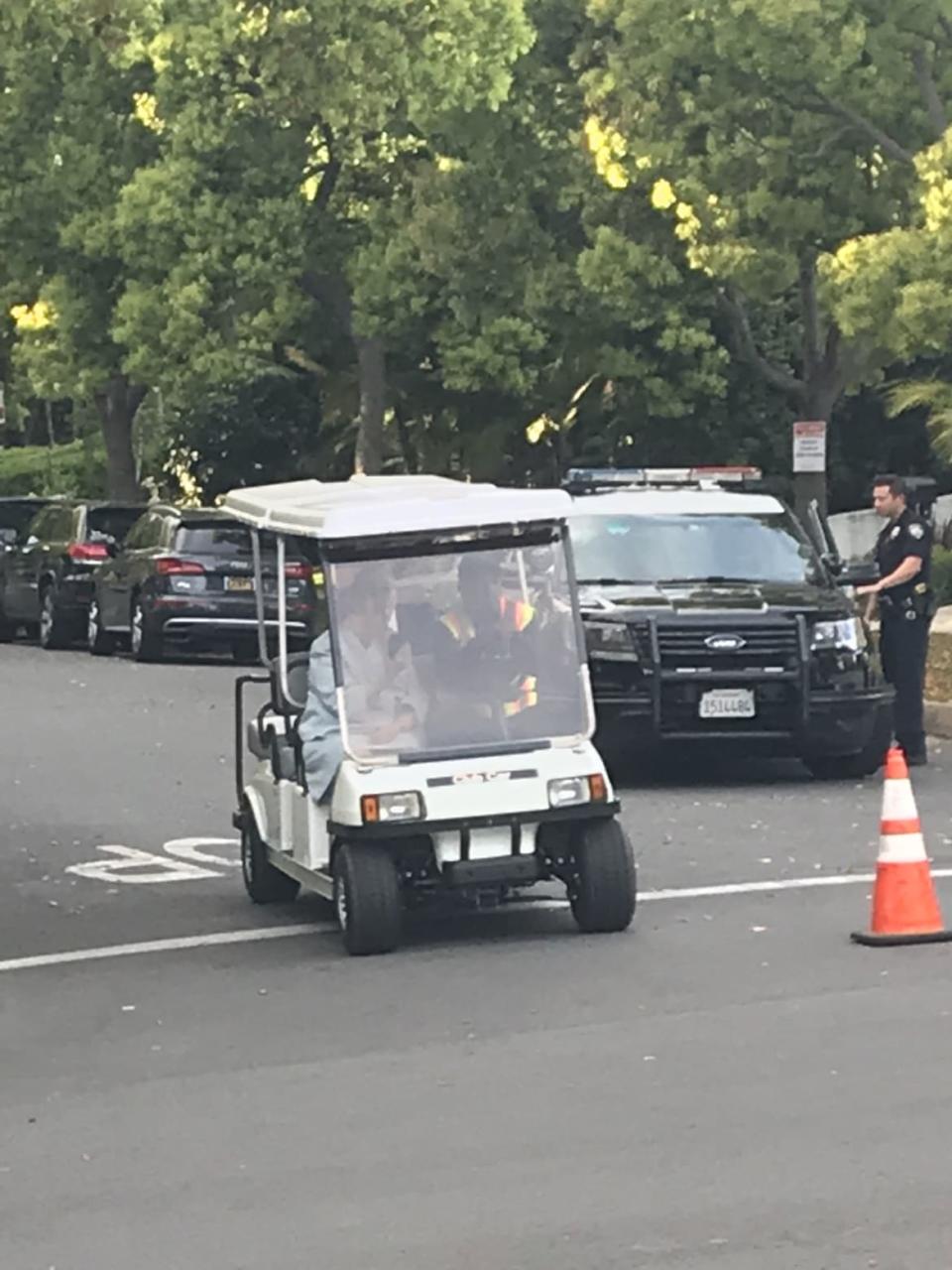 <div class="inline-image__caption"><p>Rabbi Marvin Hier and his wife Marlene outside Trump's Beverly Hills fundraiser</p></div> <div class="inline-image__credit">Tarpley Hitt</div>