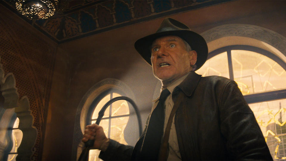 Indiana Jones Harrison Ford in Lucasfilm's INDIANA JONES AND THE DIAL OF DESTINY.