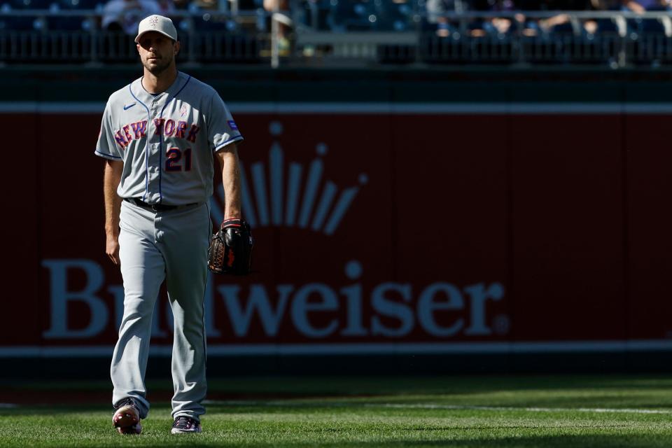 Max Scherzer is 3-2 in six starts this season with the Mets.