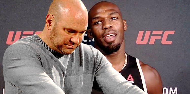 Dana White head down on Jon Jones