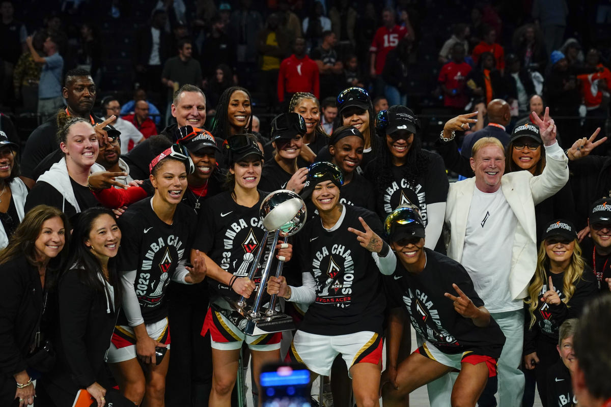 Men's Las Vegas Aces New Era Gray 2022 WNBA Finals Champions