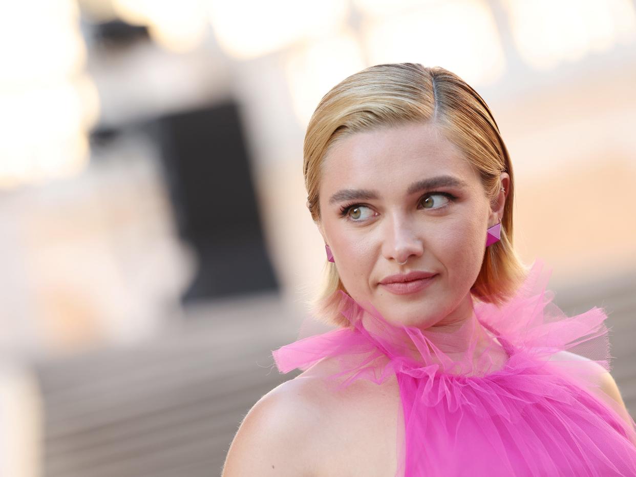 Florence Pugh attends the 2022 Valentino Couture Show.