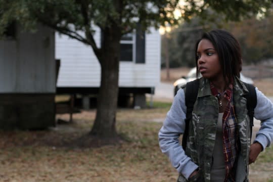 <strong>Raven-Symone</strong> is the queen of mean in this first look at <em>A Girl Like Grace</em>. In these exclusive stills from the movie, the 29-year-old actress and her crew don Pink Ladies-style jackets as they taunt a young girl at their high school. <strong> NEWS: Raven-Symone and Michelle Collins May Be Joining 'The View' Permanently </strong> This powerful new film that touches on such subjects as teen bullying and suicide stars <strong>Ryan Destiny</strong> as 17-year-old Grace, a high school senior mourning the loss of her best friend who recently committed suicide. Grace’s mother ( <strong>Garcelle Beauvais</strong>) becomes too distracted with her own needs, and fails to help her daughter cope with her loss – so when bullies begin to relentlessly torment Grace, it becomes too much to handle. Grace soon gets in over her head when she turns to the out-of-her-league Share ( <strong>Meagan Good</strong>), who leads Grace down a rode of drug use and promiscuity. The film, premiering at the Los Angeles Film Festival on June 12, also stars <strong>Paige Hurd</strong>, <strong>Blair Redford </strong>and <strong>Romeo Miller. </strong> <strong>All Photography By Eliza Morse.</strong> <strong>Selena Gomez </strong>recently addressed the issue of bullying, saying, “People are so mean it’s exhausting.” Check out what else she had to say to her online tormenters in this video below: