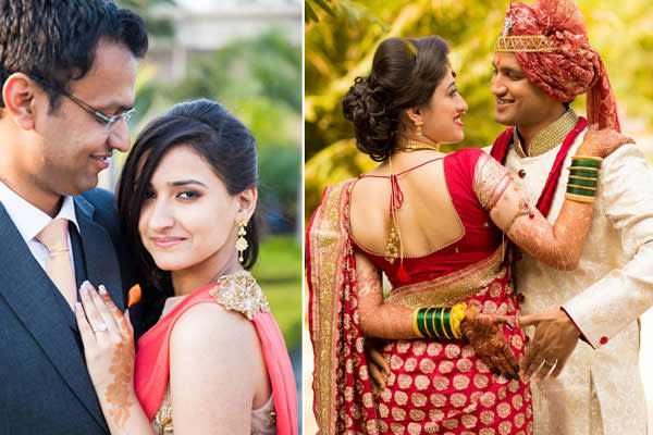 Candid Couple Shot - Bride in a Red Sequinned Lehenga and … | Indian wedding  photography poses, Wedding couple poses photography, Indian wedding  photography couples