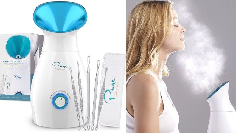 This steamer can be used for at home facials and even as a humidifier