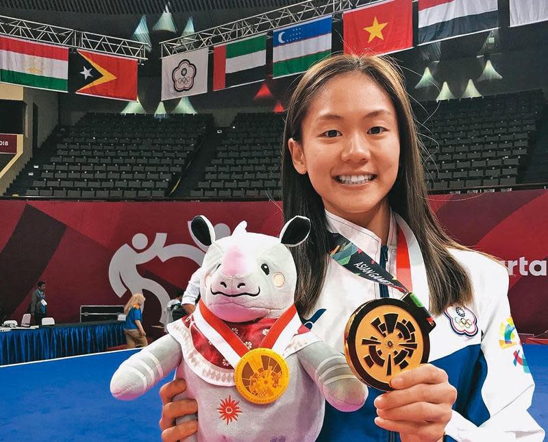 文姿云於2018亞運獲得女子55公斤金牌。她蟬聯兩屆亞運冠軍、3屆世錦賽冠軍，歷史紀錄無人能及。（文姿云提供）