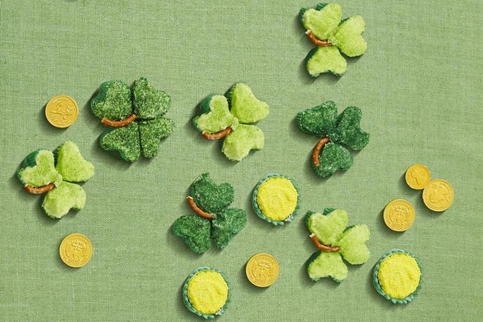 <p>Since four-leaf clovers are notoriously hard to find, why not make your own luck with heart-shaped muffin pans? </p><p><a class="link " href="https://www.amazon.com/Fox-Run-4493-Preferred-Non-Stick/dp/B0000DE0XI?tag=syn-yahoo-20&ascsubtag=%5Bartid%7C10055.g.3262%5Bsrc%7Cyahoo-us" rel="nofollow noopener" target="_blank" data-ylk="slk:Shop Now;elm:context_link;itc:0;sec:content-canvas">Shop Now</a></p><p>Get the <strong><a href="https://www.womansday.com/food-recipes/a57793/shamrock-clover-cupcakes/" rel="nofollow noopener" target="_blank" data-ylk="slk:Shamrock Cupcakes recipe;elm:context_link;itc:0;sec:content-canvas" class="link ">Shamrock Cupcakes recipe</a> </strong>from Woman's Day.  </p>