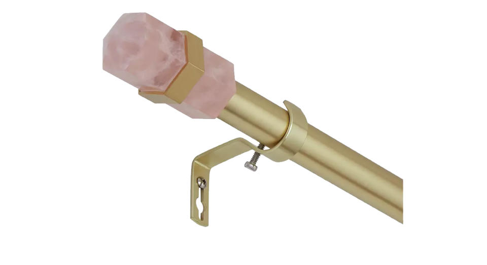 Rose Quartz Extendable Curtain Pole