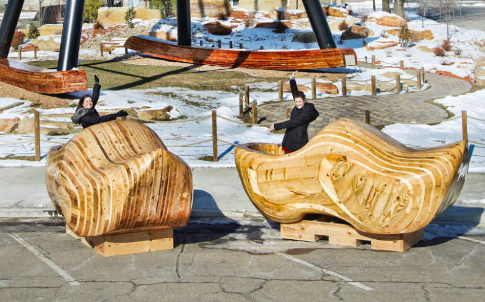 The largest pair of clogs in the world are also based in the town of Casey, Illinois - and once again built by businessman Jim Bolin to put his town on the map. These clogs are 11.5ft long and will probably fit a young BFG. (Pic: Guinness World Records)