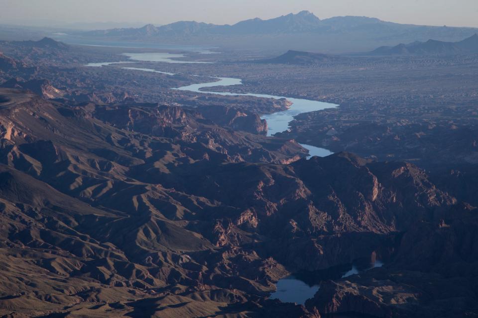 The Colorado River March 18, 2019, south of Hoover Dam.