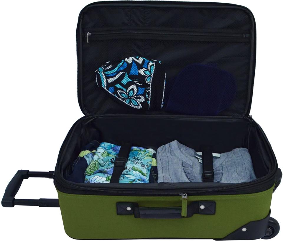 U.S. Traveler Rio Rugged Fabric Expandable Carry-On Luggage Set, (Photo: Amazon)