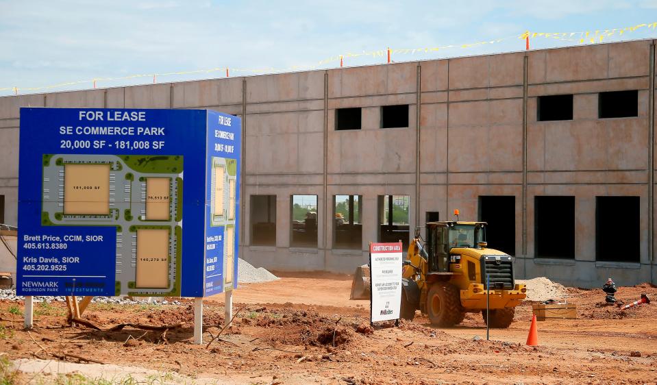 Construction continues at Southeast Commerce Park at the northwest corner of SE 89 and Pole Road in Oklahoma City.