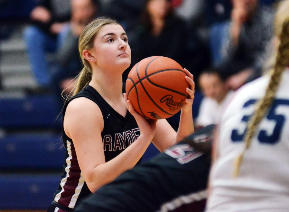 Charlevoix's Abbey Wright stepped up on the court this season and was awarded All-LMC and honorable mention all-state honors for it.