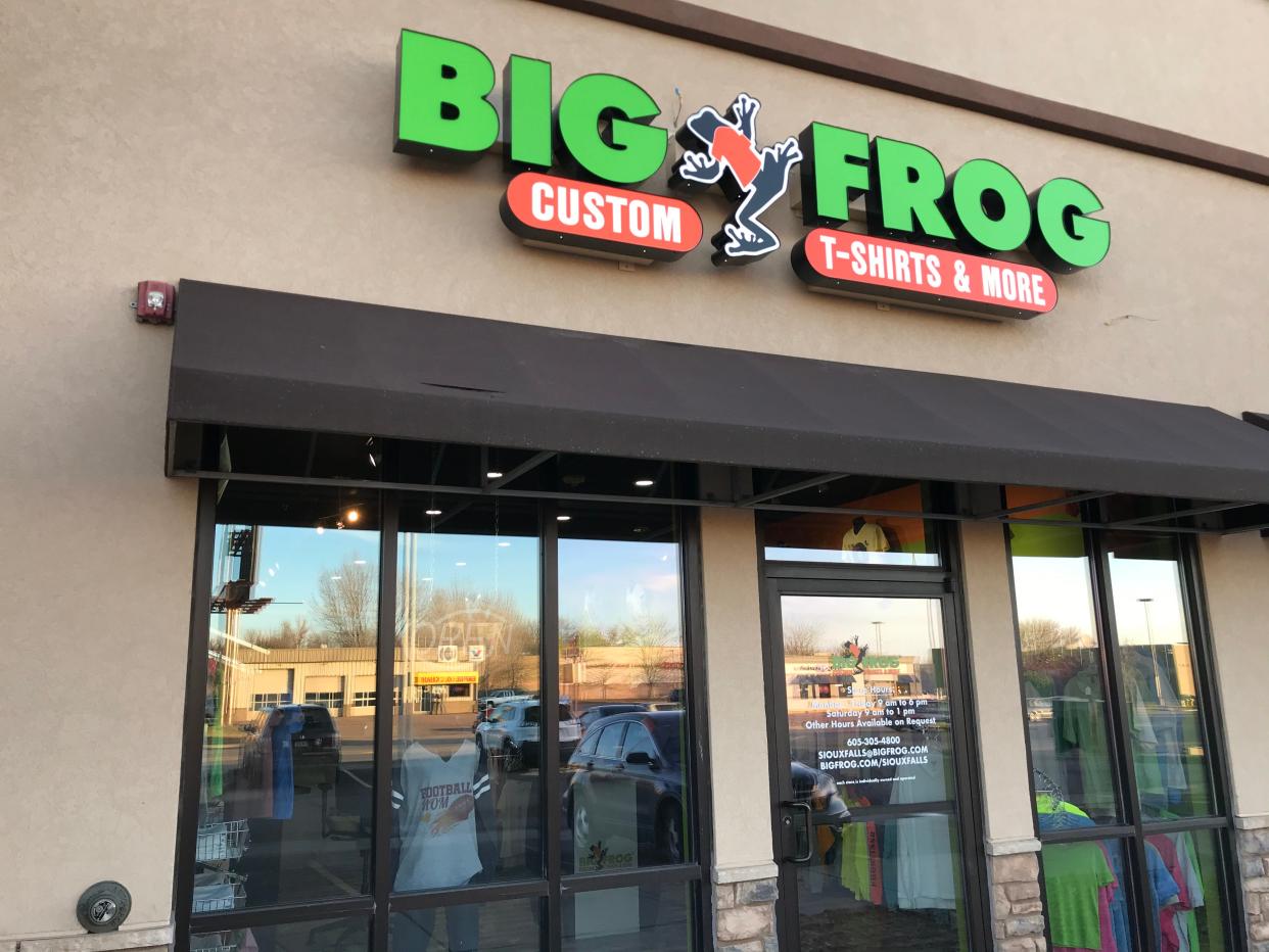 Big Frog T-Shirts is located 3505 W. 41st St. Unit A in Sioux Falls, SD.