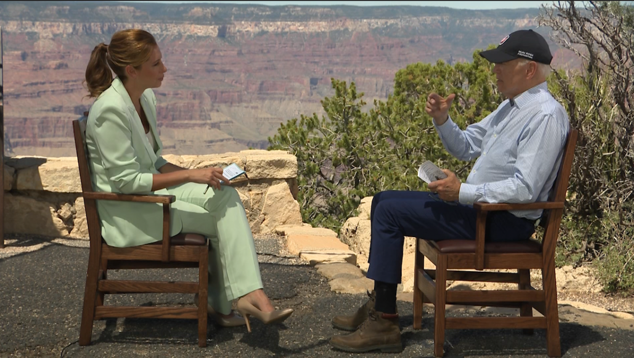  President Biden interviewed by Stephanie Abrams at the Grand Canyon 