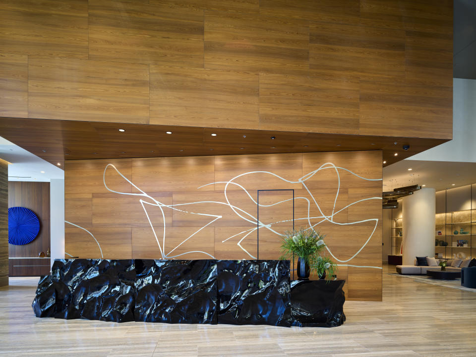 The lobby of The Grand by Gehry - Credit: Weldon Brewster for The Grand by Gehry