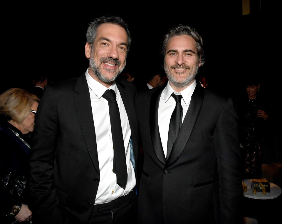 Todd Phillips and Joaquin Phoenix attend PEOPLE's Annual Screen Actors Guild Awards Gala in 2020