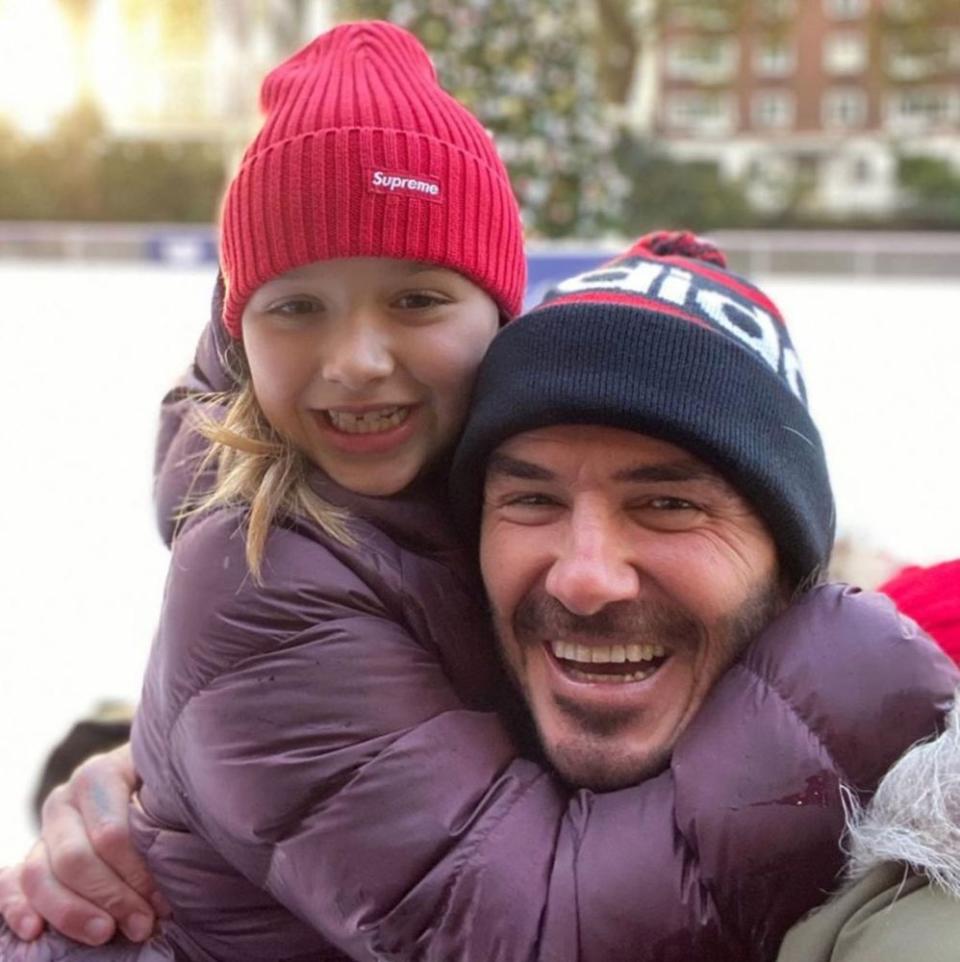 David Beckham and daughter | David Beckham/Instagram