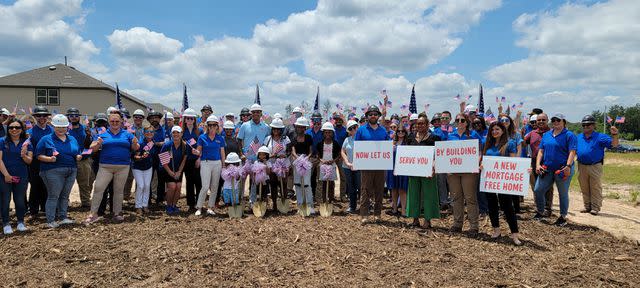 <p>Pulte Group</p> Breaking ground on a mortgage-free home for a wounded Air Force veteran in Texas as part of PulteGroup’s Built to Honor program.