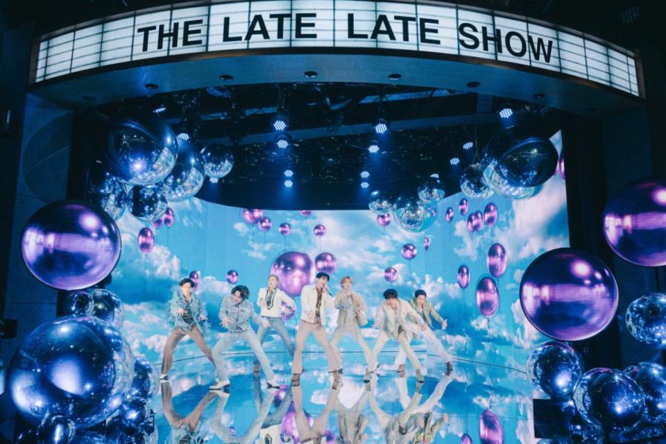 The Late Late Show with James Corden airing Tuesday, November 23, 2021, with guests BTS. Photo: Terence Patrick - Credit: CBS