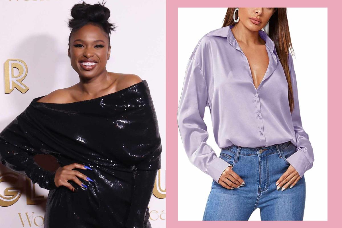 Jennifer Hudson's Spring-Ready Lilac Blouse Looks Just Like This