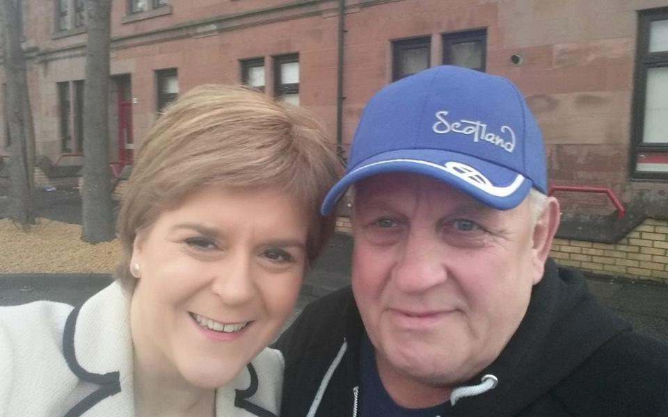 Ian McNeil with Nicola Sturgeon - Facebook/Facebook