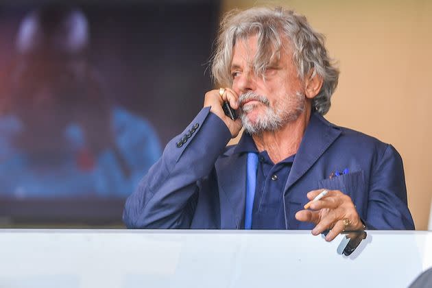 Massimo Ferrero, President of Sampdoria during the Italian football Serie A match UC Sampdoria vs Udinese Calcio on October 03, 2021 at the Luigi Ferraris stadium in Genova, Italy (Photo by Danilo Vigo/LiveMedia/NurPhoto via Getty Images) (Photo: NurPhoto via Getty Images)