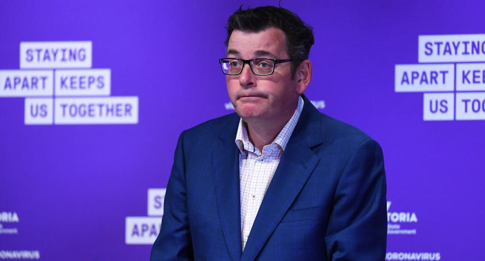 Pictured is Victorian Premier Daniel Andrews.