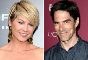 Jenna Elfman and Thomas Gibson | Photo Credits: Taylor Hill/FilmMagic.com; Jason LaVeris/FilmMagic.com