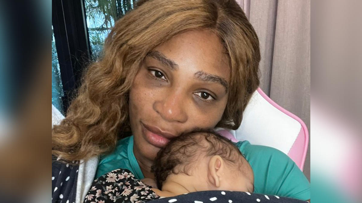 Serena Williams snuggles newborn baby Adira after admitting she had ‘a bad day’