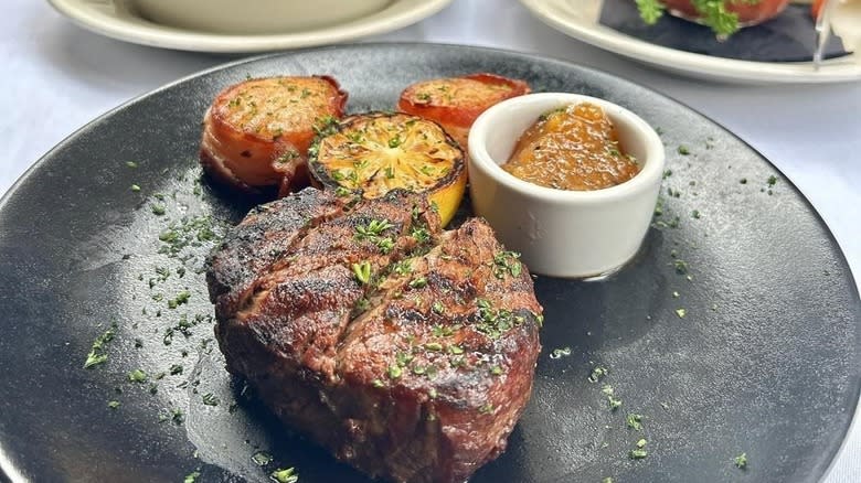 Steak and scallops, Morton's