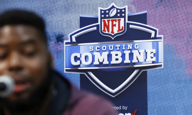 A photo from the NFL Scouting Combine.