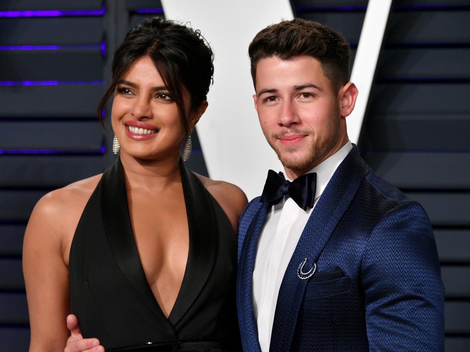 Priyanka Chopra and Nick Jonas on the red carpet