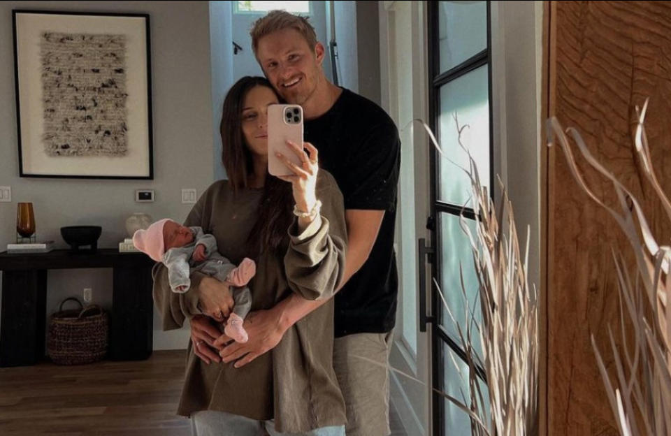 Alexander Ludwig and his wife Lauren have become parents to a daughter credit:Bang Showbiz