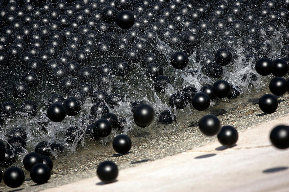 Le palline nere anti bromato (foto: Getty Images)