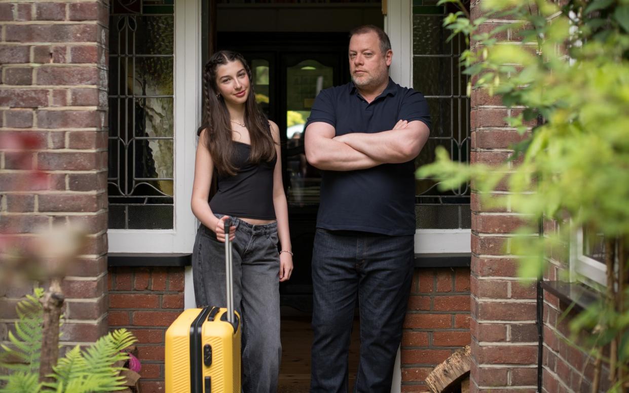 George Chesterton and his daughter, Clementine