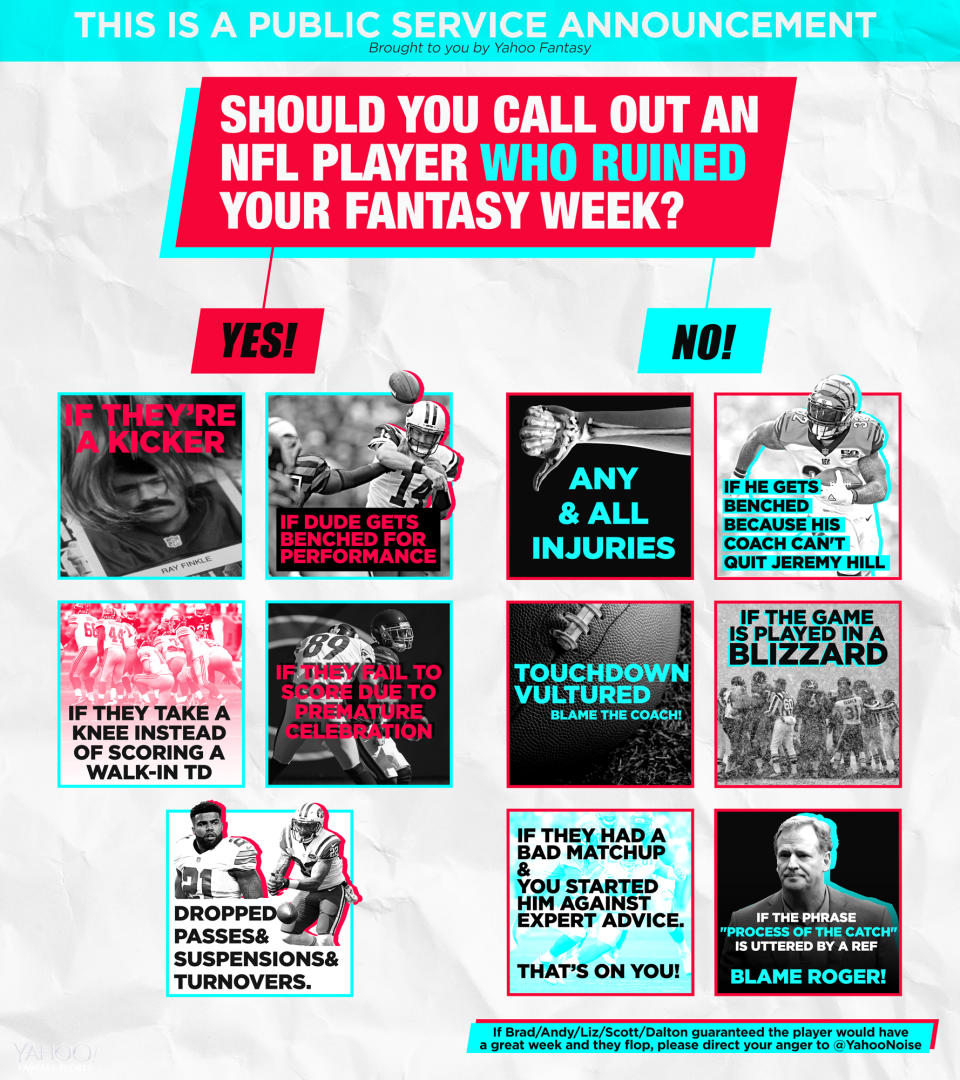 Fantasy Football social PSA