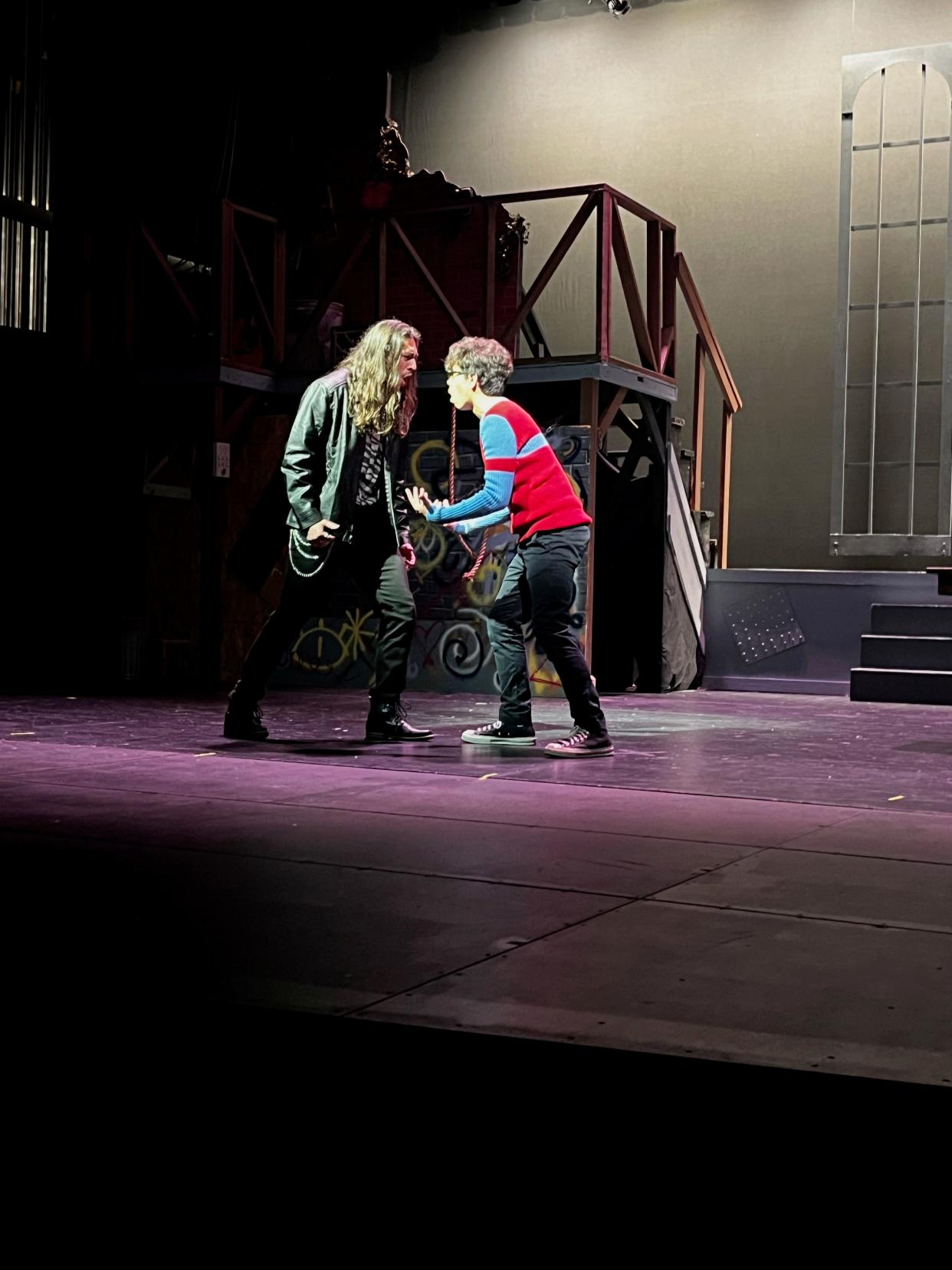 Charles Garcia is Roger and Massimo Cartategui is Mark in Putnam Valley High School's production of "Rent: School Edition." At 7 p.m., April 26, 27. At 2 p.m., April 28.