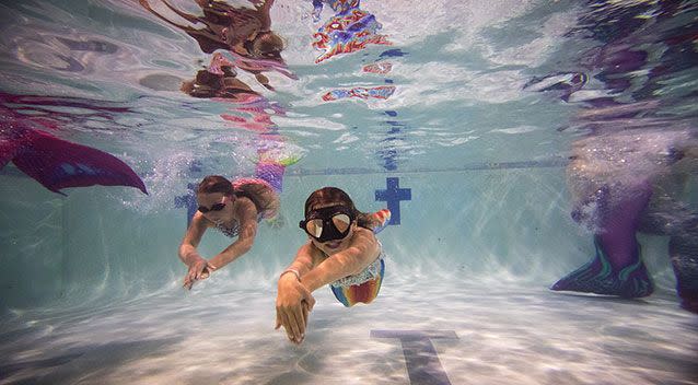 The mermaid craze is popular but children's mermaid fins could be a drowning risk. Source: File/Getty.