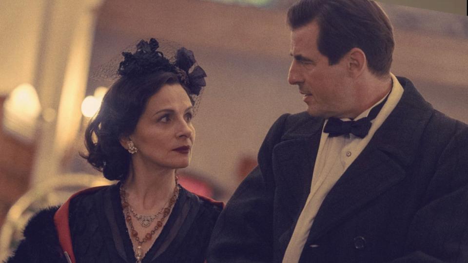 Juliette Binoche and Claes Bang in 