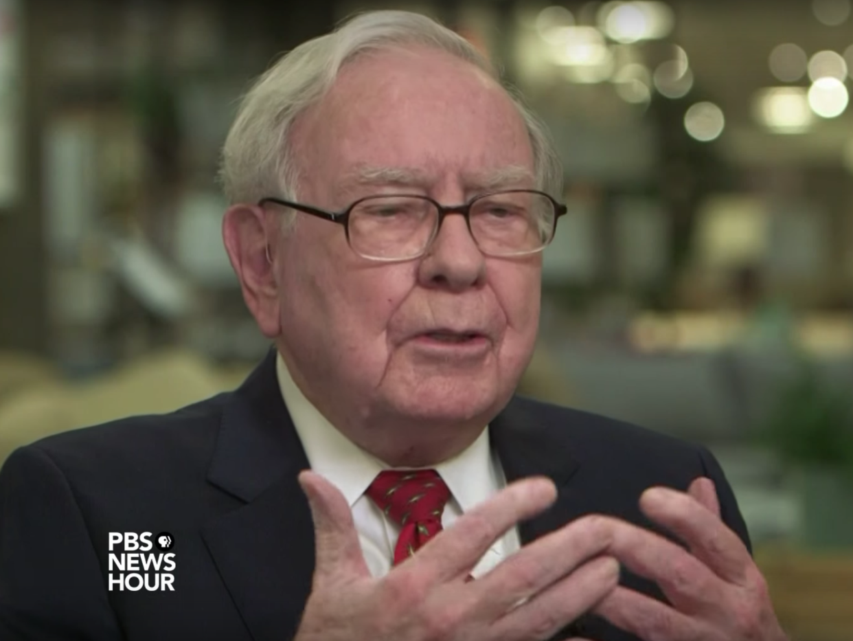 'We have a lot of businesses... I don’t think any of them are non-competitive in the world because of the corporate tax rate,' Mr Buffett said: YouTube/PBS Newshour