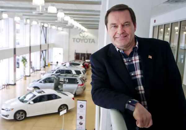 Jim Boyle inside his former Toyota of Portsmouth dealership, which he sold last week to McGovern Auto Group.