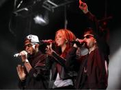 <p>Just a year later, N-Dubz confirmed that their show on September 18 2011 would be their ‘final gig for the foreseeable future’ before confirming an ‘indefinite hiatus’ (Photo: Rex) </p>