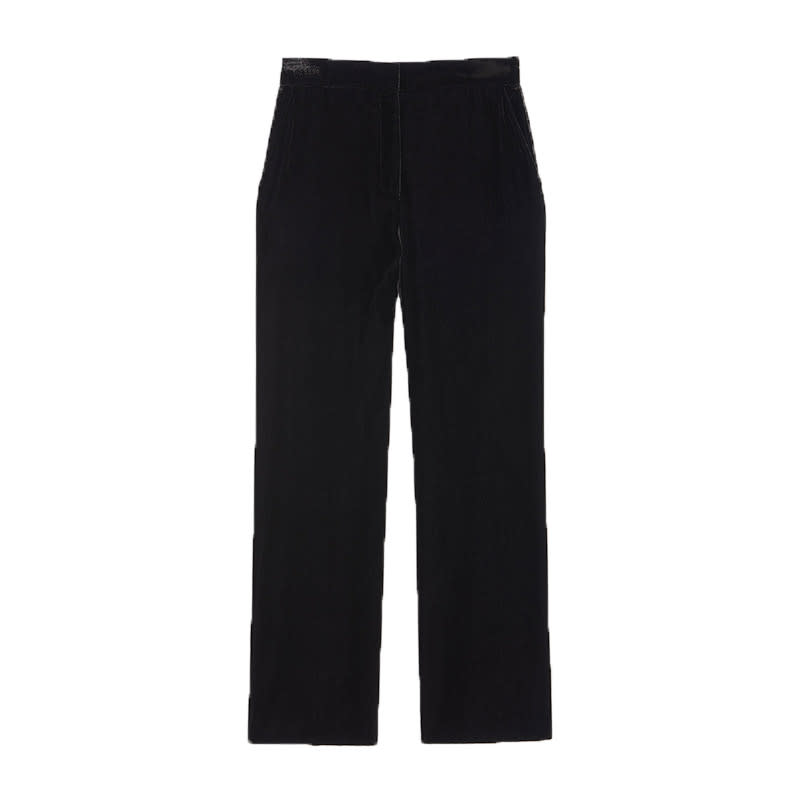 <a rel="nofollow noopener" href="http://rstyle.me/n/ctb338chdw" target="_blank" data-ylk="slk:Wide-Leg Velvet Trousers, sandro, $250;elm:context_link;itc:0;sec:content-canvas" class="link ">Wide-Leg Velvet Trousers, sandro, $250</a>