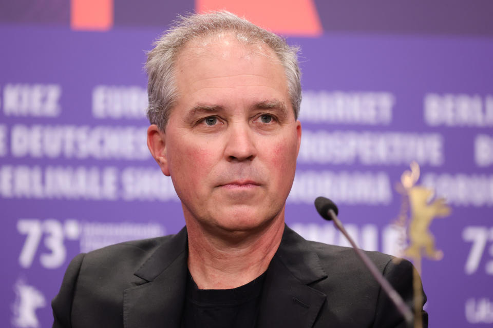 Bill S. Carter at the 'Kiss The Future' press conference during the 73rd Berlinale International Film Festival Berlin on February 19, 2023 in Berlin, Germany.