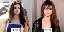 <p><strong>When: </strong>February 13, 2018</p><p><strong>What:</strong> Bangs and Extensions<br></p><p><strong>Why we love it: </strong>It seems like only a second ago that Selena Gomez had short, platinum hair. Since the beginning of the year, she dyed it brown again, added extensions, and now just debuted new side-swept bangs at the Coach fall 2018 show. The new fringe is likely the work of clip-in bangs, but Selena's never shy about changing her hair, so only time will tell.</p>